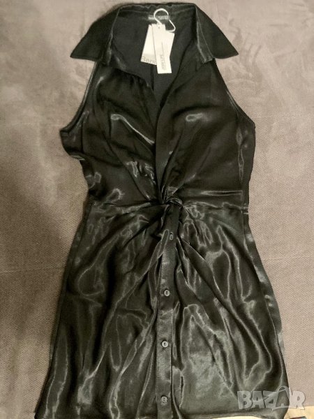 Дамска черна рокля Bershka, чисто нова, с етикет, снимка 1