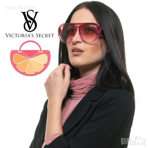 VICTORIA'S SECRET 🍊 Дамски слънчеви очила PINK AVIATOR нови с кутия, снимка 1