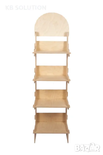 Рекламен стелаж от дърво, снимка 1