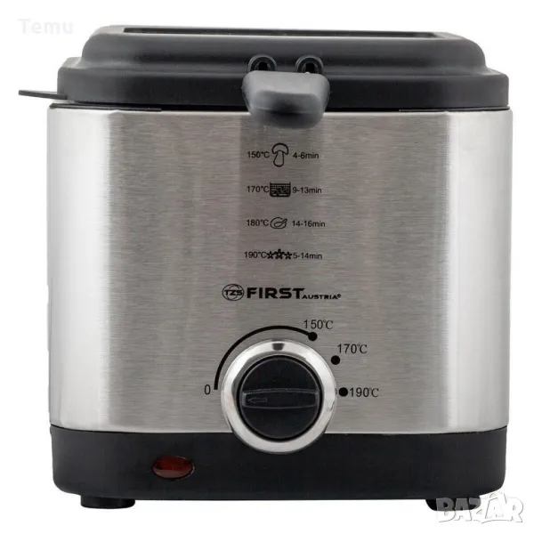 Фритюрник с вместимост 1,5 литра, мощност 900 W FIRST, снимка 1