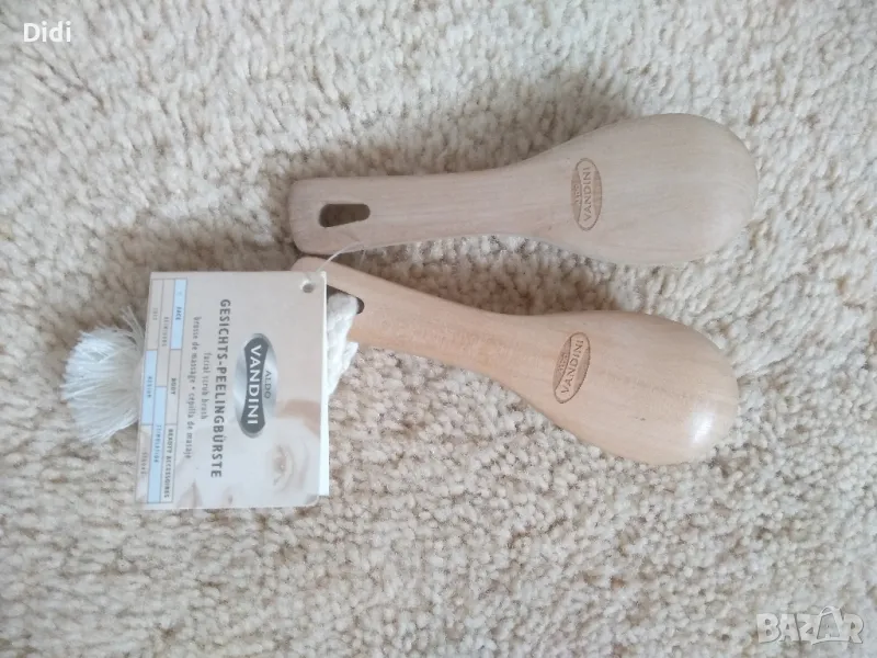 пилинг дървени четки масажни , снимка 1