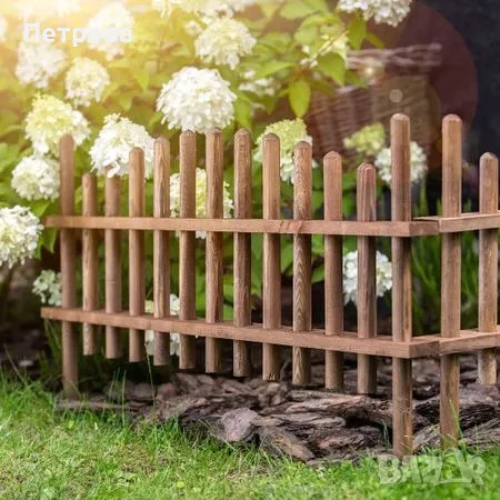 Дървена ограда-85х55 см./декоративна дървена ограда/декоративна ограда , снимка 1