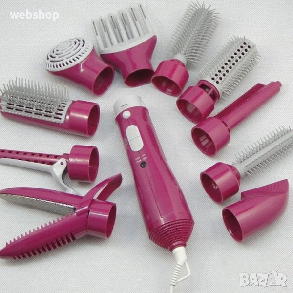 Електрическа четка за коса 10в1 , Сешоар , Гаранция 12 месеца , снимка 1