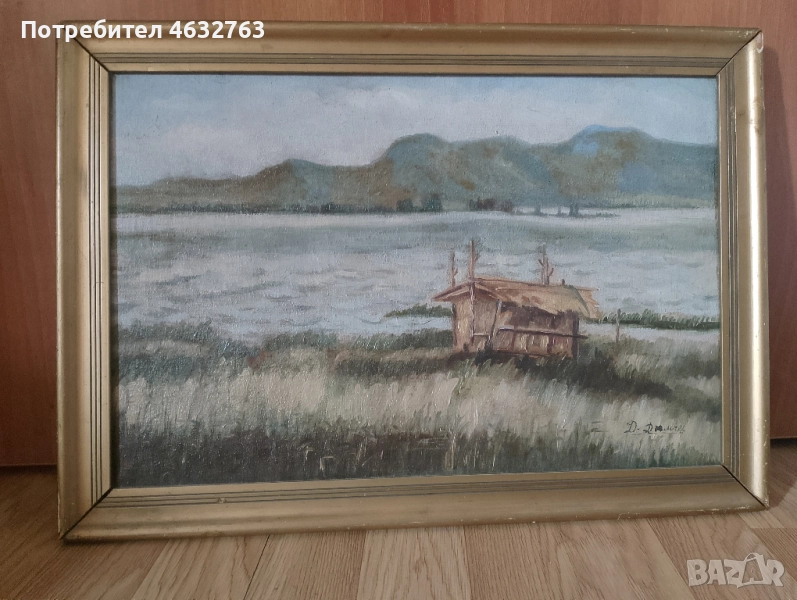 Стара картина маслени бои, снимка 1