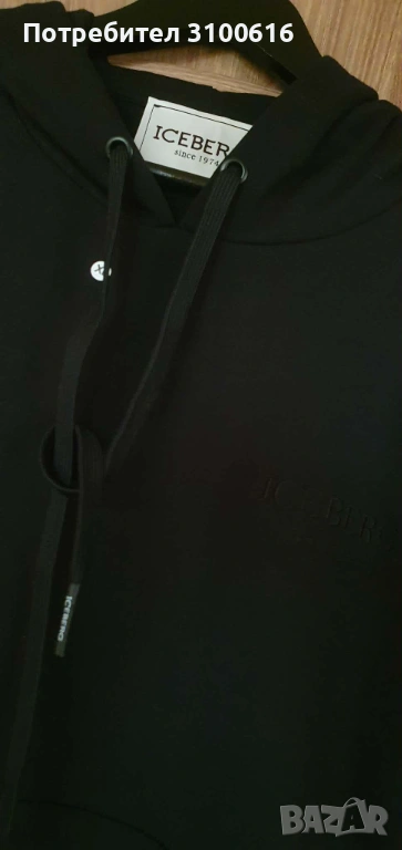 Оригинален мъжки суичър Iceberg - L размер, снимка 1