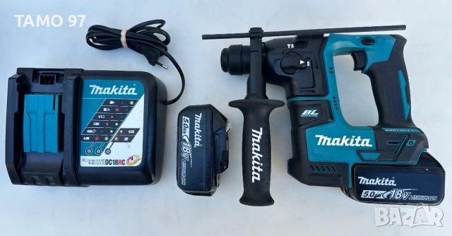 Makita DHR171 - Безчетков акумулаторен перфоратор 2x18V 5.0Ah като нов!, снимка 3 - Перфоратори - 53223704