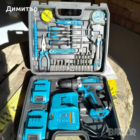 Акумулаторен винтоверт НОВИ 36часри 2бр.бат. 48V 5Ah