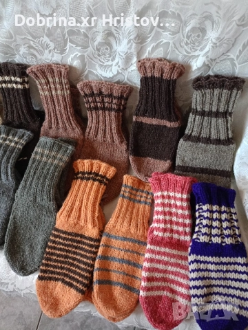 Ръчно плетени вълнени чорапи ном.36 до 47ном, снимка 5 - Други - 52054808