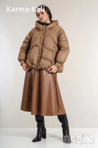 яке с качулка в кафяво Gang