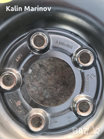 резервна гума патерица 5х112 16 цола за мерцедес, снимка 2 - Гуми и джанти - 52850263