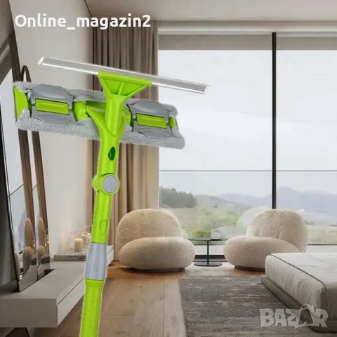 Моп, стъклочистачка с телескопична дръжка, снимка 1