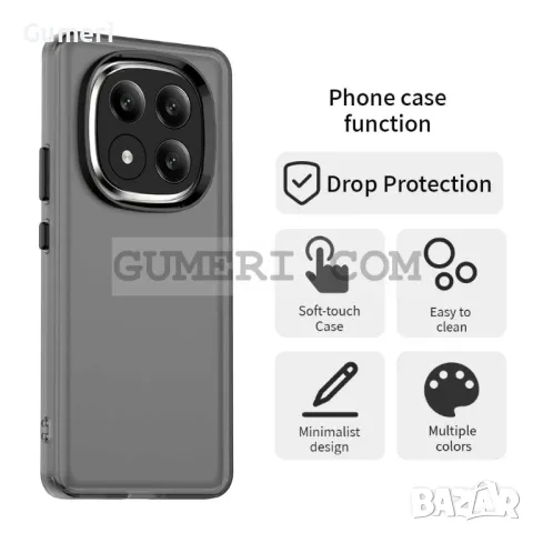 Xiaomi Poco X7 Противоударен Хибриден Гръб - Мат, снимка 5 - Калъфи, кейсове - 49270907