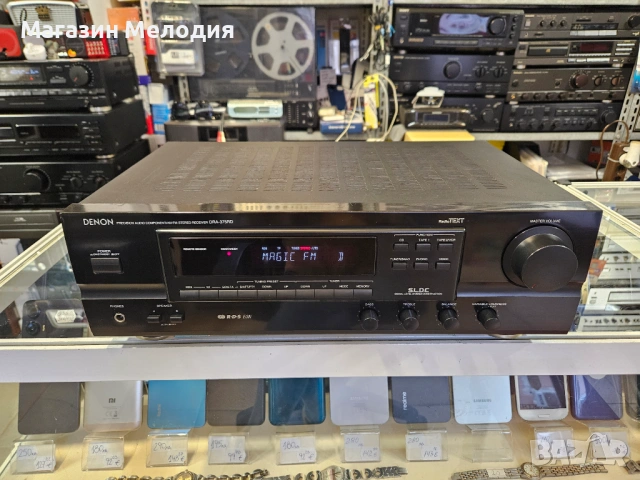Ресийвър DENON DRA-375RD Две по 80 вата. В отлично техническо и визуално състояние., снимка 2 - Ресийвъри, усилватели, смесителни пултове - 53177189