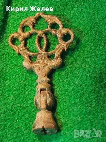 СТАРИННА МЕТАЛНА ДРЪЖКА за СКРИН ЧЕКМЕДЖЕ ШКАФЧЕ БЮФЕТ АВТЕНТИЧЕН ВИД с ПАТИНА АНТИКВАРНА ВЕЩ 1011, снимка 10 - Антикварни и старинни предмети - 35679653
