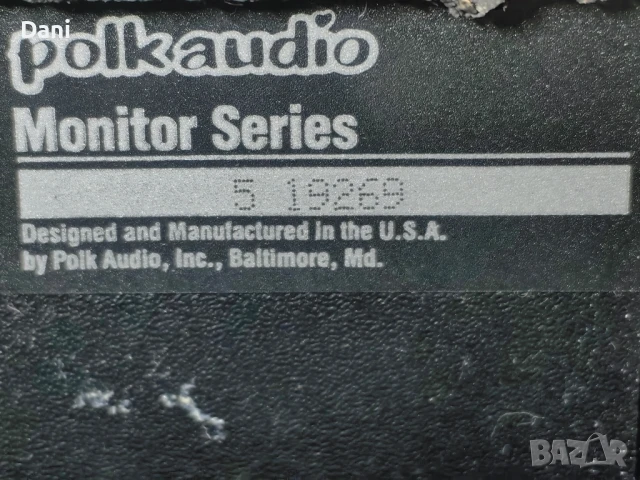 Тонколони Polk Audio 5a Monitor series, снимка 3 - Тонколони - 51237651