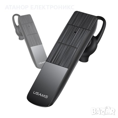 Bluetooth слушалка и микрофон USAMS BT2- черна