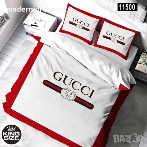 Луксозен Спален Комплект Gucci код 71, снимка 1 - Спално бельо - 40703347