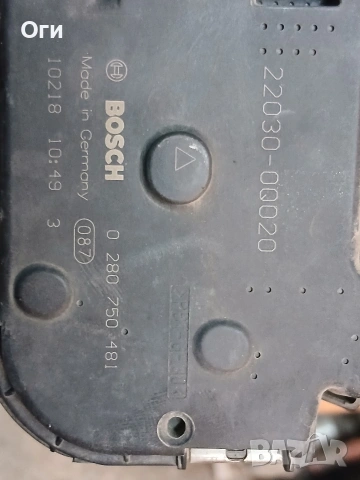 Дроселова клапа за Тойота Ярис и Айго 1.0 22030-00020 / 0 280 750 481, снимка 3 - Части - 53855079