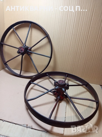 Комплект Стари Немски Метални Колела Общо Тегло 13кг. , снимка 6 - Антикварни и старинни предмети - 52930951