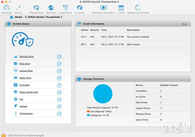 G-SPEED Shuttle 32TB with Thunderbolt 3, снимка 6 - Външни хард дискове - 48942435