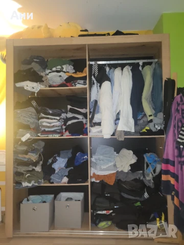 Голям гардероб с плъзгащи врати, снимка 3 - Гардероби - 51237920