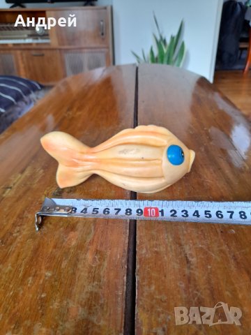 Стара гумена играчка риба, снимка 3 - Други ценни предмети - 39478141