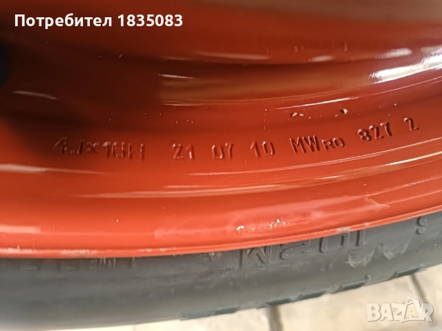 Резервна гума/патерица 16ка 5х114.3 Suzuki SX4, Fiat Sedici, снимка 4 - Гуми и джанти - 51990200