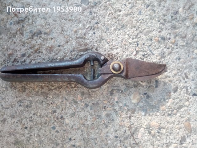 Стара лозарска ножица, снимка 3 - Антикварни и старинни предмети - 39186053