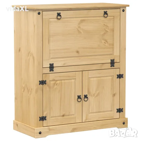 vidaXL Шкаф за вино "Corona" 97x45x114 см бор масив