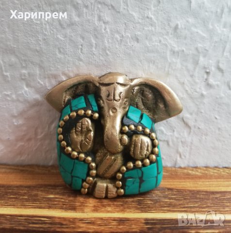 Ганеша с наметало от полускъпоценни камъни , снимка 2 - Йога - 44246746