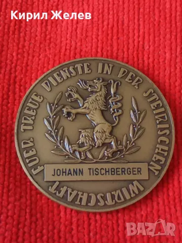 JOHANN TISCHBERGER РЯДЪК НАГРАДЕН КРАСИВ ДВУСТРАНЕН КОЛЕКЦИОНЕРСКИ БРОНЗОВ ПЛАКЕТ 38548, снимка 15 - Антикварни и старинни предмети - 41512140