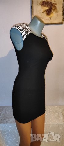 Черна къса рокля Only р-р XS, нова с етикет , снимка 11 - Рокли - 41344887
