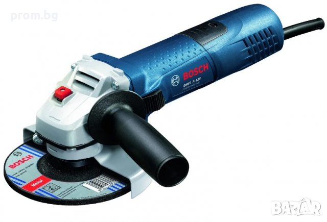 Ъглошлайф Bosch Professional GWS 7-125, 720 W, 220 V, СИН ЦВЯТ,Германия, снимка 2 - Други инструменти - 35381264