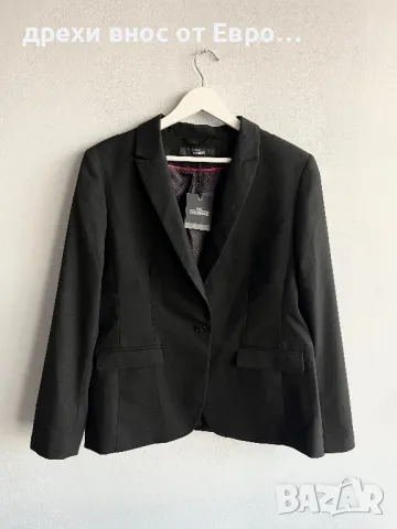 NEXT Tailoring 3XL дамско черно сако, снимка 2 - Сака - 50187897