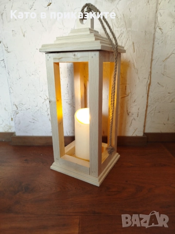 Уникални дървени фенери , Стилни фенери от дърво ; Декоративни фенери, снимка 5 - Декорация за дома - 52747921