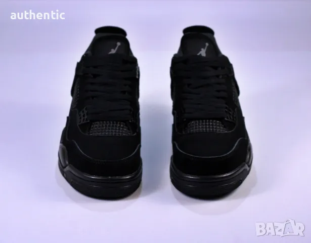 Nike Air Jordan Retro 4 Black Cat Мъжки Дамски Маратонки, снимка 5 - Маратонки - 56207619