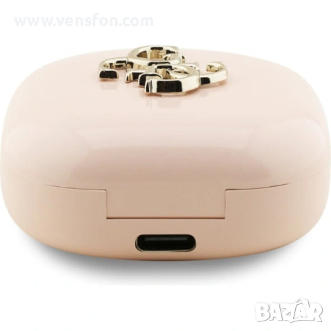Безжични слушалки TWS Guess 4G Metal Logo /розови/, снимка 4 - Безжични слушалки - 53270530