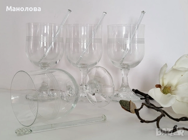 Четири ретро чаши за грог., снимка 5 - Други ценни предмети - 52418880