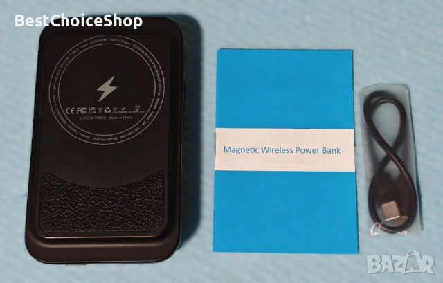 Магнитна външна батерия с 2 кабела, 5 в 1, 20000mAh, снимка 6 - Външни батерии - 53149272