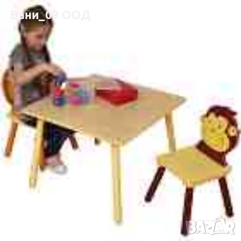 Комплект детска масичка с 2 столчета, снимка 3 - Маси - 41776953
