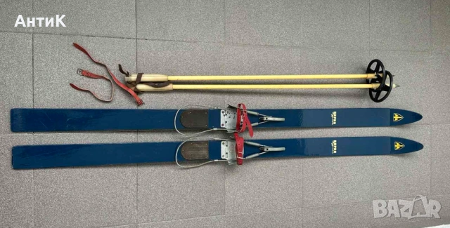 Соц Дървени Ски Пирин Турист 1965г, снимка 2 - Зимни спортове - 53333953