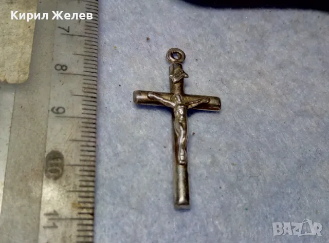 НАГРЪДНО СРЕБЪРНО КРЪСТЧЕ РАЗПЯТИЕ СРЕБРО 925 ХУДОЖЕСТВЕНА МАЙСТОРСКА ИЗРАБОТКА 32026, снимка 9 - Колиета, медальони, синджири - 49601392