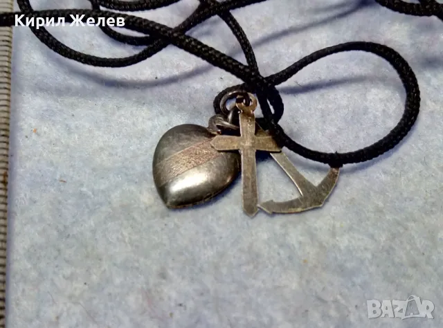 ВЯРА НАДЕЖДА ЛЮБОВ - СРЕБЪРНИ КРЪСТЧЕ КОТВА и СЪРЧИЦЕ СРЕБРО 925 ХРИСТИЯНСКА СИМВОЛИКА КОЛИЕ 49729, снимка 14 - Колиета, медальони, синджири - 49732806