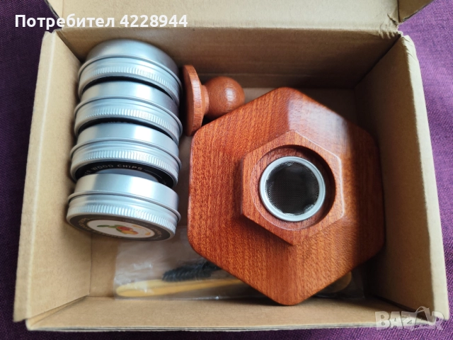 Уред сет за опушване на уиски, напитки, алкохол, коктейли, подарък Коледа, снимка 11 - Други - 52619444