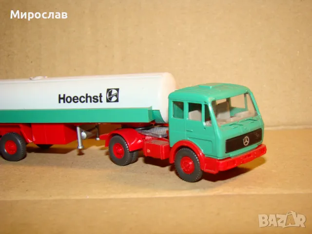 WIKING H0 1:87 MERCEDES ТИР КАМИОН ИГРАЧКА МОДЕЛ ЦИСТЕРНА, снимка 3 - Колекции - 48268767
