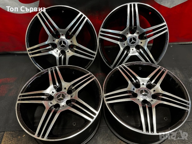 Алуминиеви джанти за Мерцедес (Mercedes), 17 цола, 5х112, 4 броя, снимка 4 - Гуми и джанти - 53629445