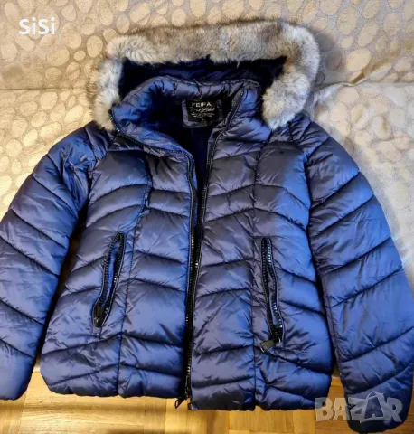 Зимно синьо  яке, снимка 1
