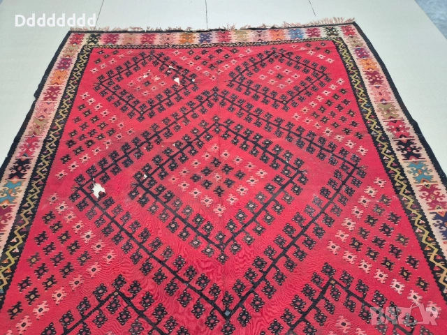 Стар Пиротски килим , снимка 2 - Колекции - 52225381