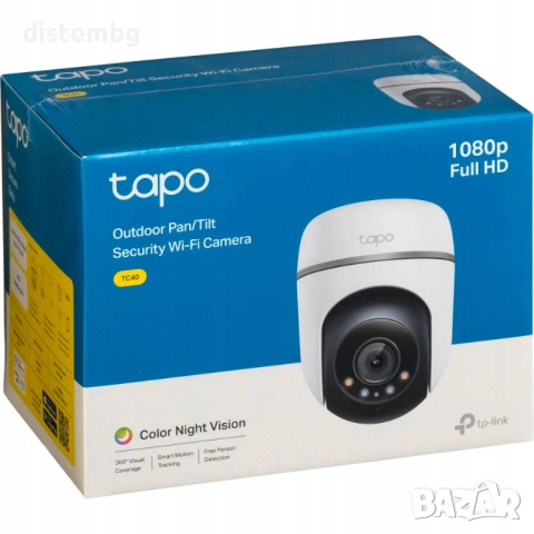 Външна Pan/Tilt Wi-Fi охранителна камера TC40  tapo