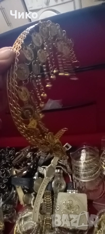 женски шопски позлатен челник , снимка 7 - Антикварни и старинни предмети - 52852224